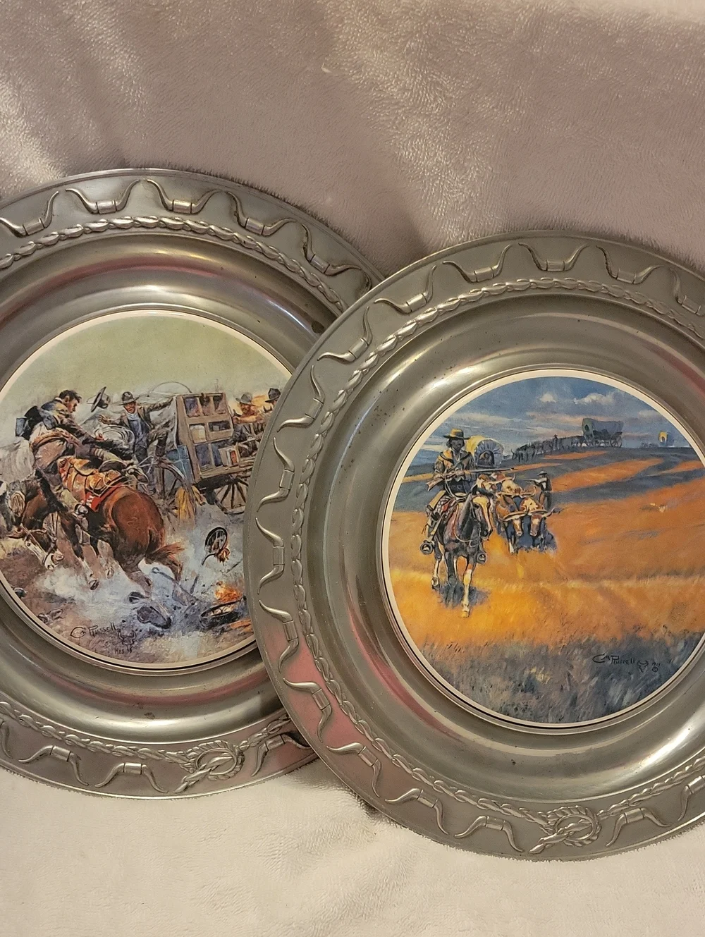The Pioneer Foundry Pewter Plates